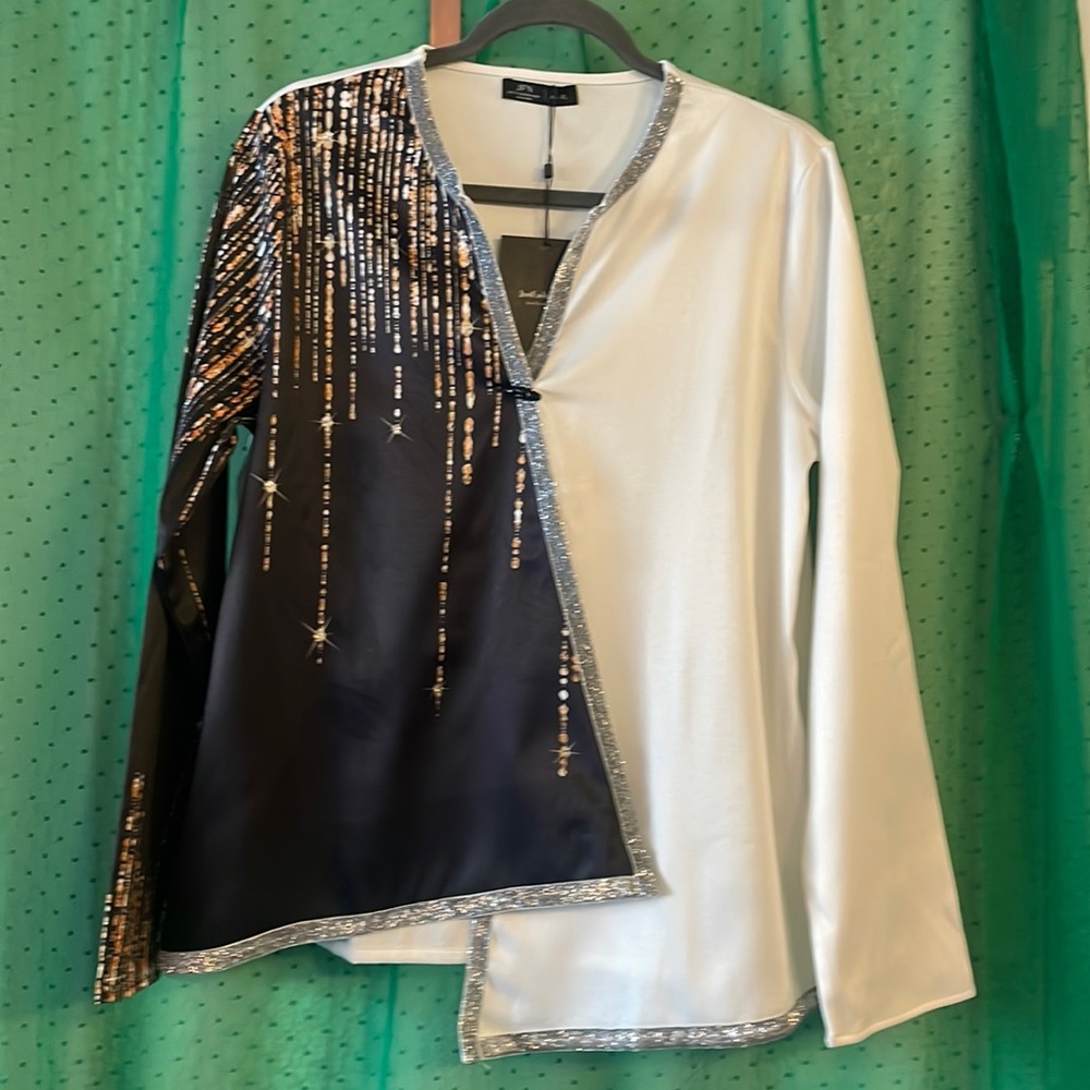 Sparkly Asymmetric Blouse